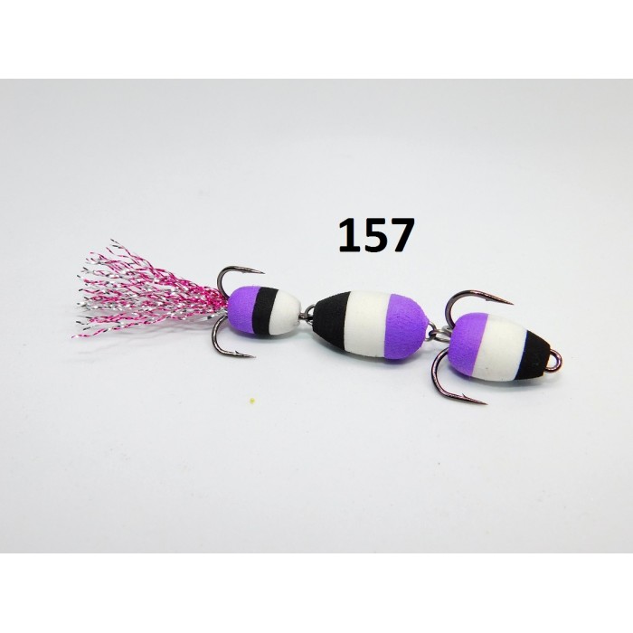 Mandula model 157 3 segmenti 3 culori negru/alb/mov Mandula model 157 3 segmenti 3 culori negru/alb/mov
