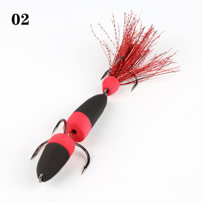 Mandula L 9cm, negru/rosu model 2 Mandula L 9cm, negru/rosu model 2
