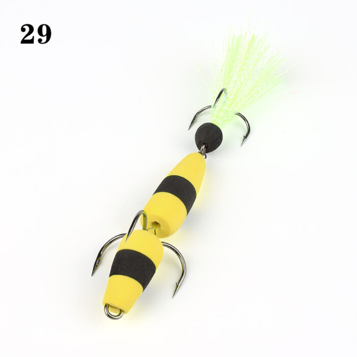 Mandula L 9cm, galben/negru model 29 Mandula L 9cm, galben/negru model 29