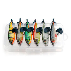 Set 6 voblere Jerkbait 6,8cm 9gr de pescuit pentru stiuca somn salau voblere jerkbait 6.8g