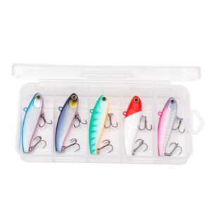 Set 5 voblere Vibratie puternica, cu scufundare pe toate adancimea apei, pentru pescuit la stiuca, somn, salau, 60mm 10g Set 5 voblere Vibratie puternica, cu scufundare pe toate adancimea apei, pentru pescuit la stiuca, somn, salau, 60mm 10g