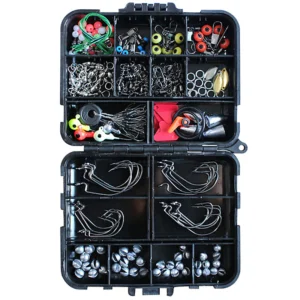 Set 187 accesorii de pescuit, la rapitor FISHINGBOX, carlige si greutati, unelte de pescuit Set 187 accesorii de pescuit, la rapitor FISHINGBOX, carlige si greutati, unelte de pescuit