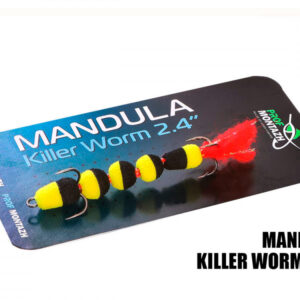 Mandula Killer Worm 5 segmente 60мм (#909) – Micro mandula pentru pescuit cu microjig mandula мандула