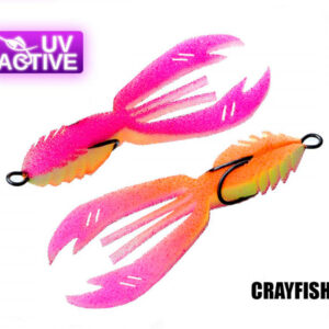 Naluca burete CrayFish 4″ #407 (rac artificial) cu carlig dublu UV – pentru salau, stiuca, biban Naluca burete CrayFish 4" #407