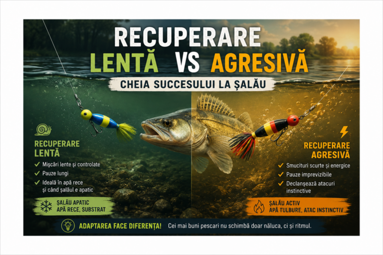 Recuperare lentă vs agresivă – cheia succesului la șalău